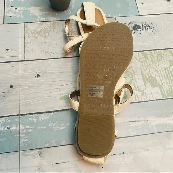 Banana Republic Leather Embellished Gladiator Sandals - Picture 5 of 6